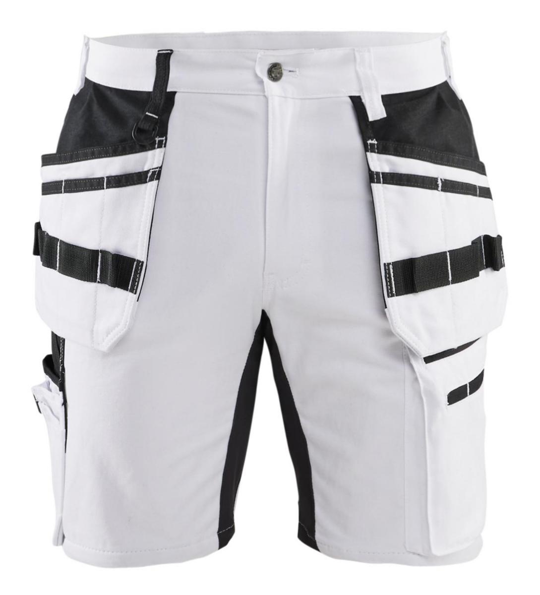 Målarshorts Blåkläder 1911-1000 - MÅLARSHORTS BLK 1911-1000 VIT/SVART STRETCH HF STL D104