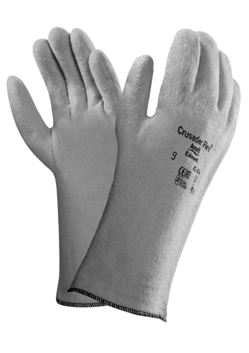 Värmeskyddshandske Ansell Crusader 42-474 - HANDSKE ANSELLACTIVARMR 42-474 GRÅ NITRIL/POLYESTER STL 10