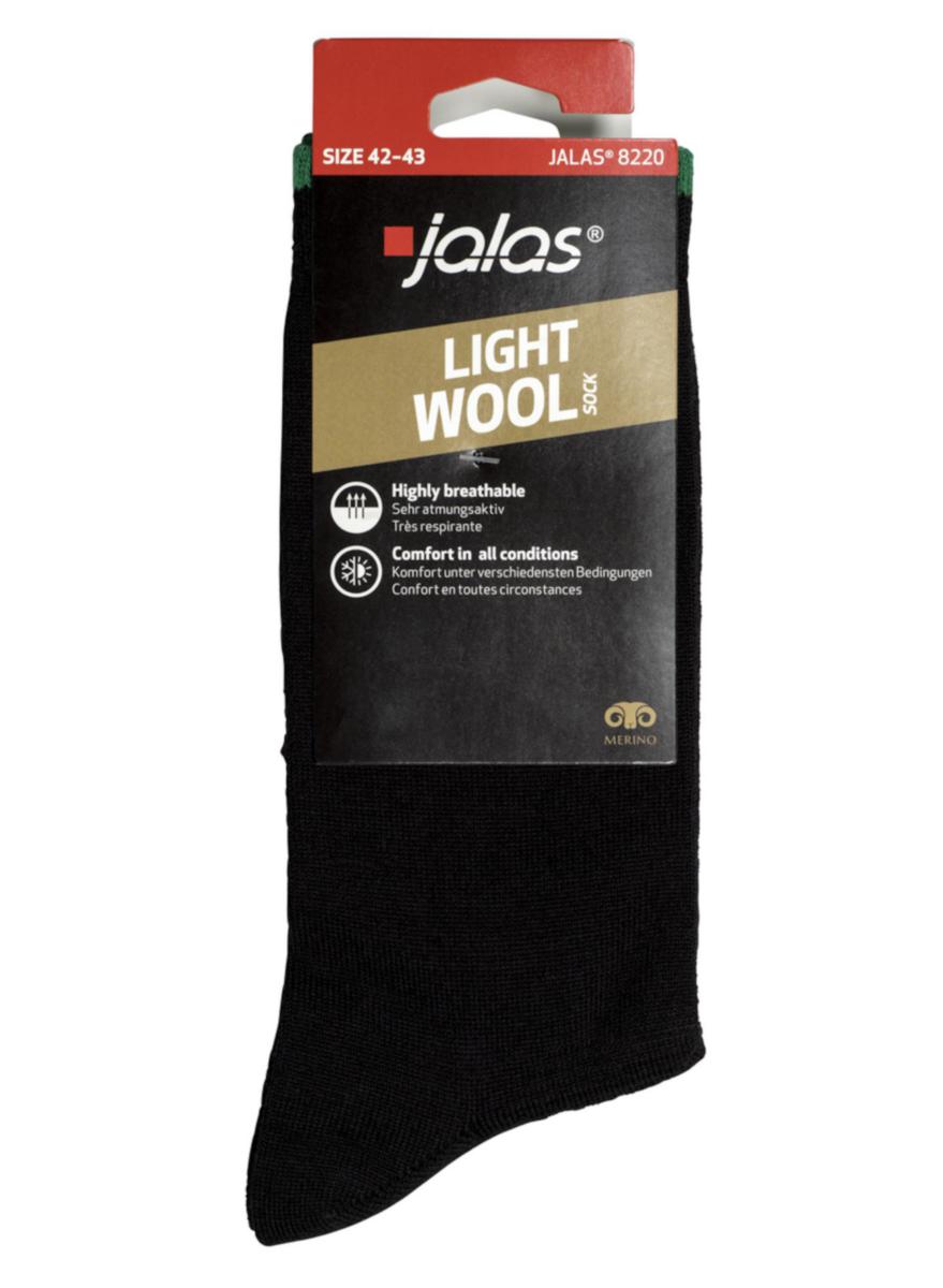 Strumpa Jalas 8220 - STRUMPA JALAS 8220 MERINOULL TUNN SVART STL 42-43