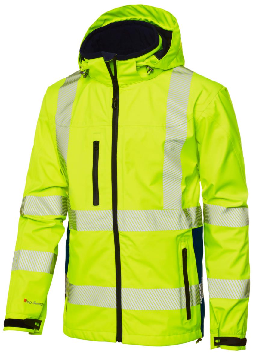 Jacka Top Swede 6718 - SKALJACKA TOPSWEDE 6718 VARSEL GUL 3-LAGER KLASS 3 XXL