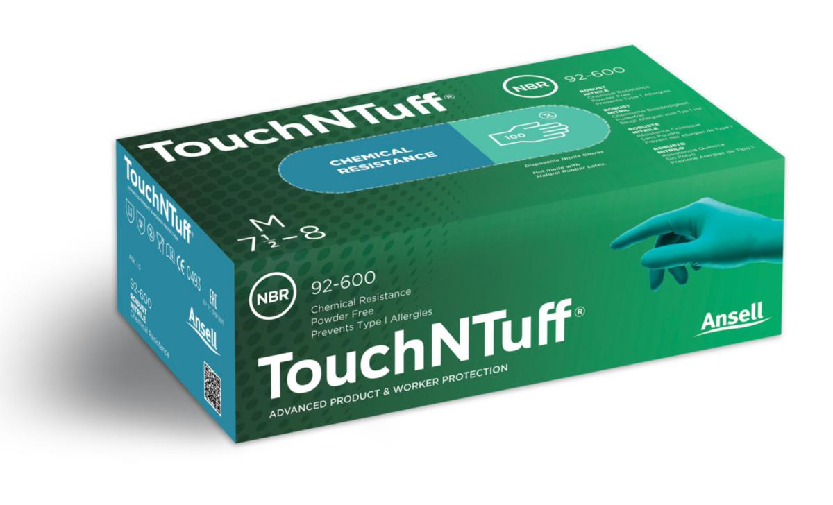Engångshandske Ansell Touch N Tuff 92-600 - ENGÅNGSHANDSKE ANSELL 92-600 NITRIL OPUDR 100/FRP 7.5-8