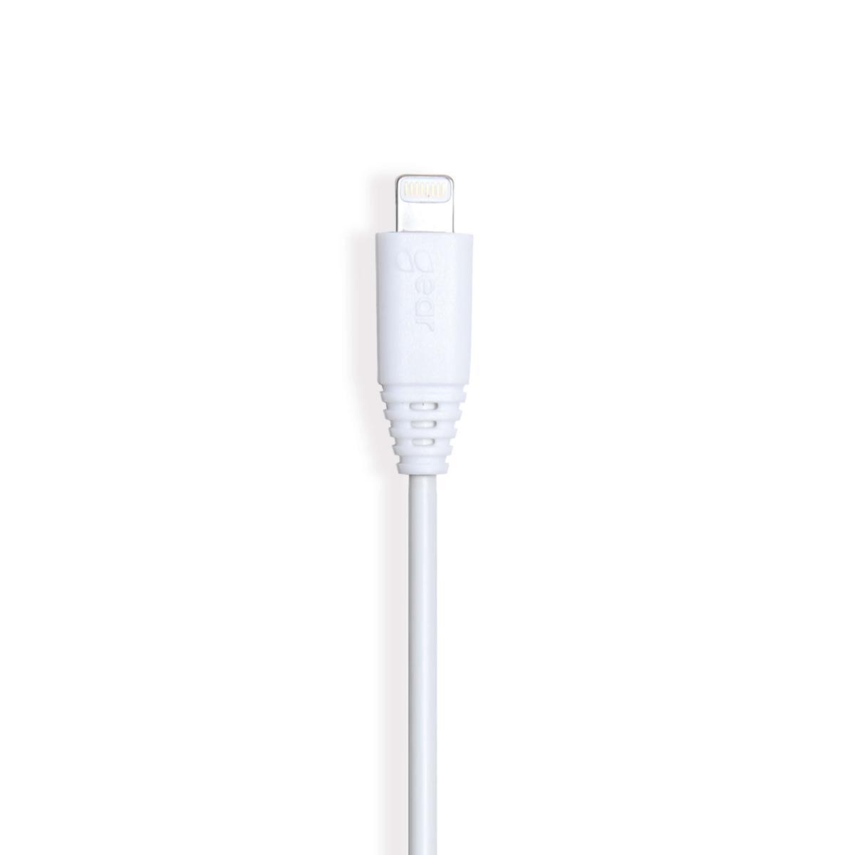 Laddkabel, USB-A till Lightning - LADDKABEL 1 M USB-A TILL LIGHTNING VIT GEAR