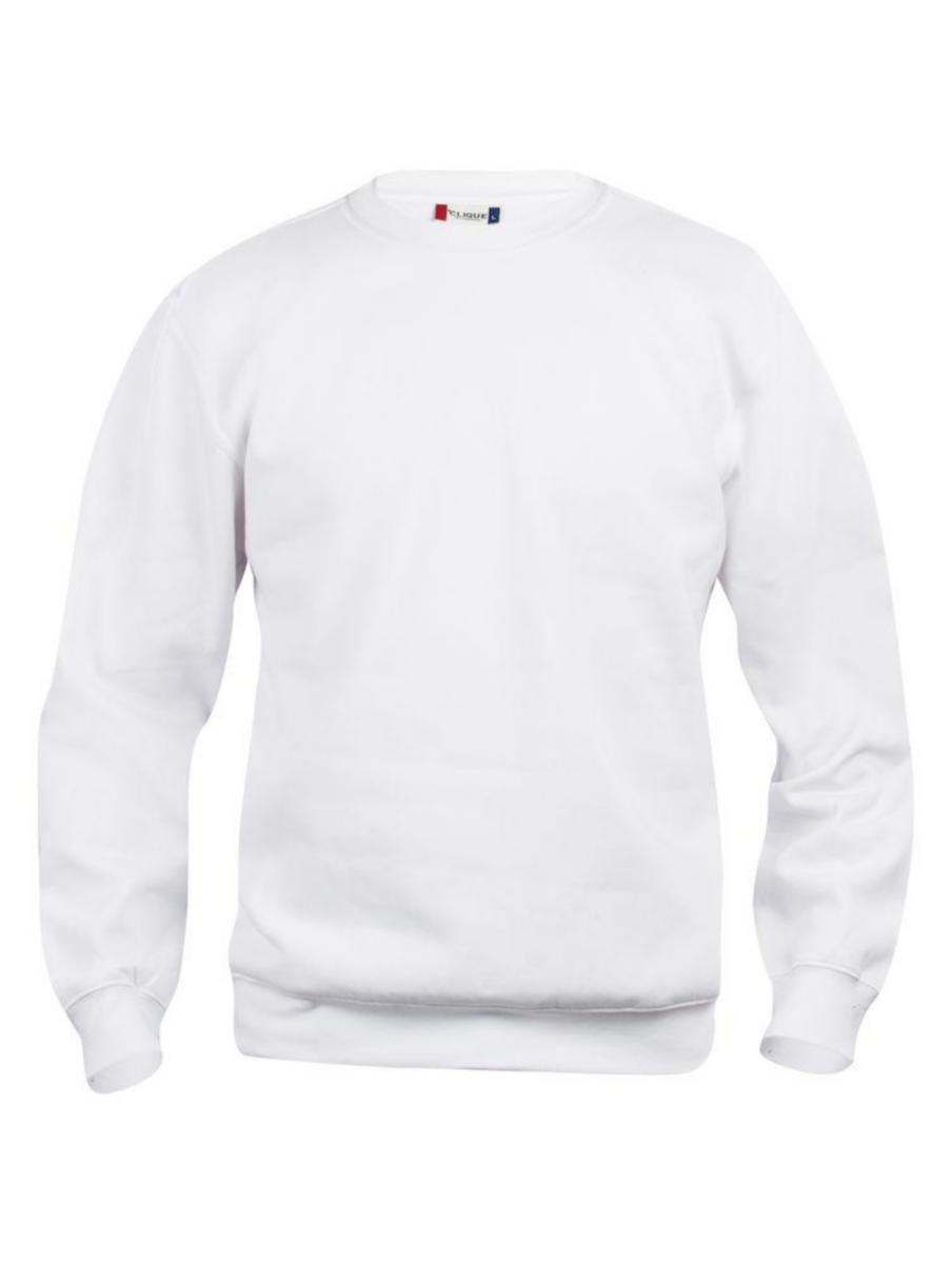 Tröja Clique 021030 Basic - TRÖJA CLIQUE 021030 BASIC RUNDHALS VIT STL M