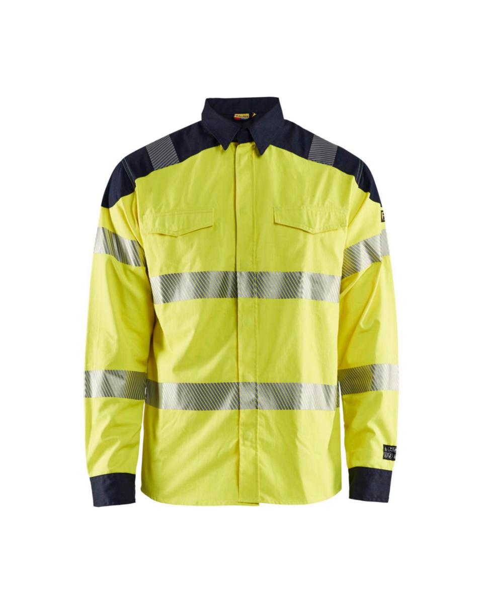 Skjorta Blåkläder 3239-1517 - SKJORTA BLK 3239-1517MULTINORM GUL/MARINBLÅ XXL