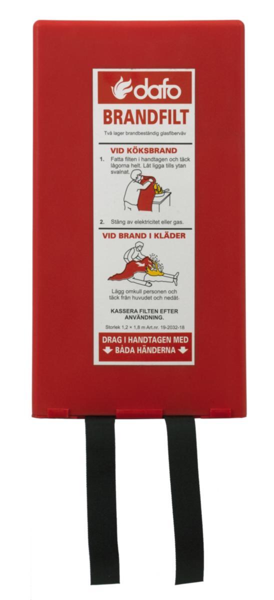Brandfilt Dafo - BRANDFILT TRELAGERS 120×180 CM HÅRD PLASTFÖRP