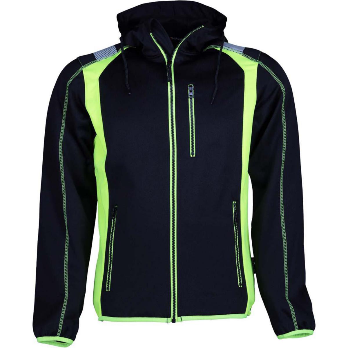 Hoodtröja Top Swede 276 - HOODTRÖJA TOPSWEDE 276 SVART HEL ZIP XXL