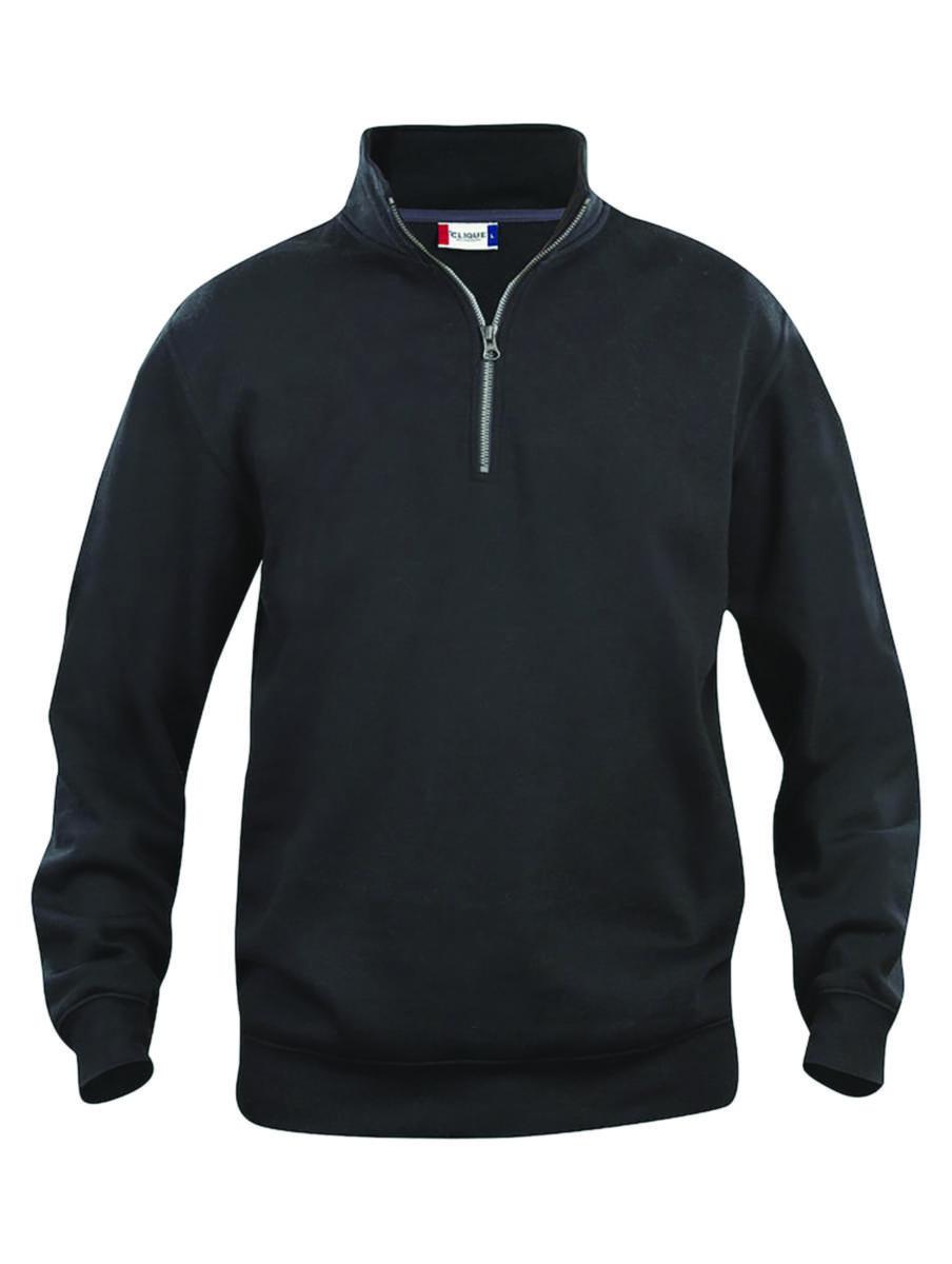Tröja Clique 021033 Basic Halvzip - TRÖJA CLIQUE 021033 BASIC HALVZIP SVART STL 5XL