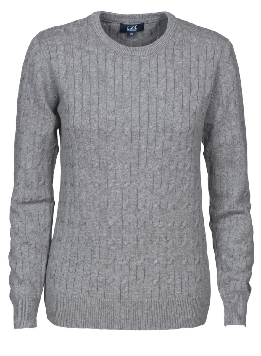 Sweatshirt Cutter & Buck 355403 - BLAKELY KNITTED SWEATER DAM GRÅMELERAD XL