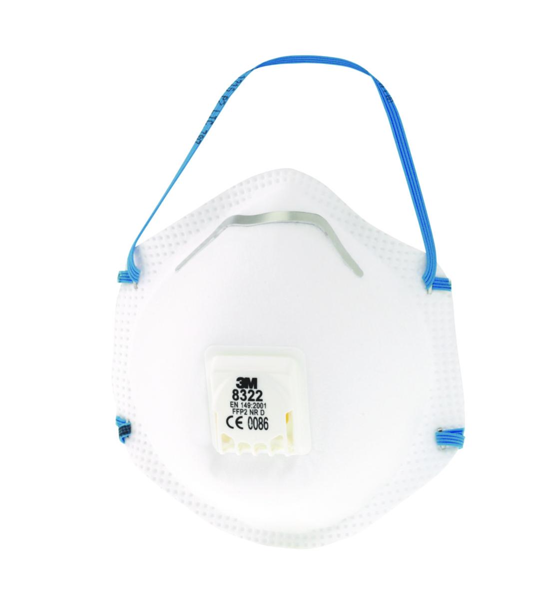 Filtrerande halvmask 3M™ 8322 P2 - FILTRERANDE HALVMASK 3M 8322FN P2 MED VENTIL