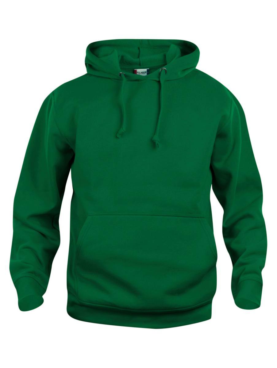 Huvtröja Clique 021031 Basic - HUVTRÖJA CLIQUE 021031 BASIC MÖRKGRÖN STL L