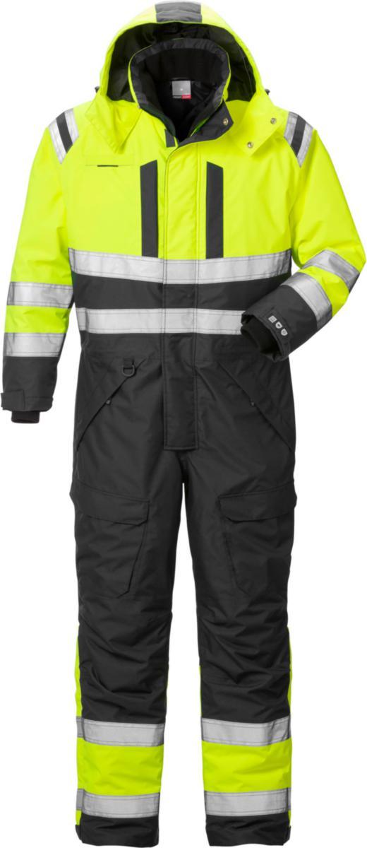 Vinteroverall Fristads 8015 GTT - V-OVERALL KL3 FR 8015GTT GU/SV VARSELGUL/SVART S