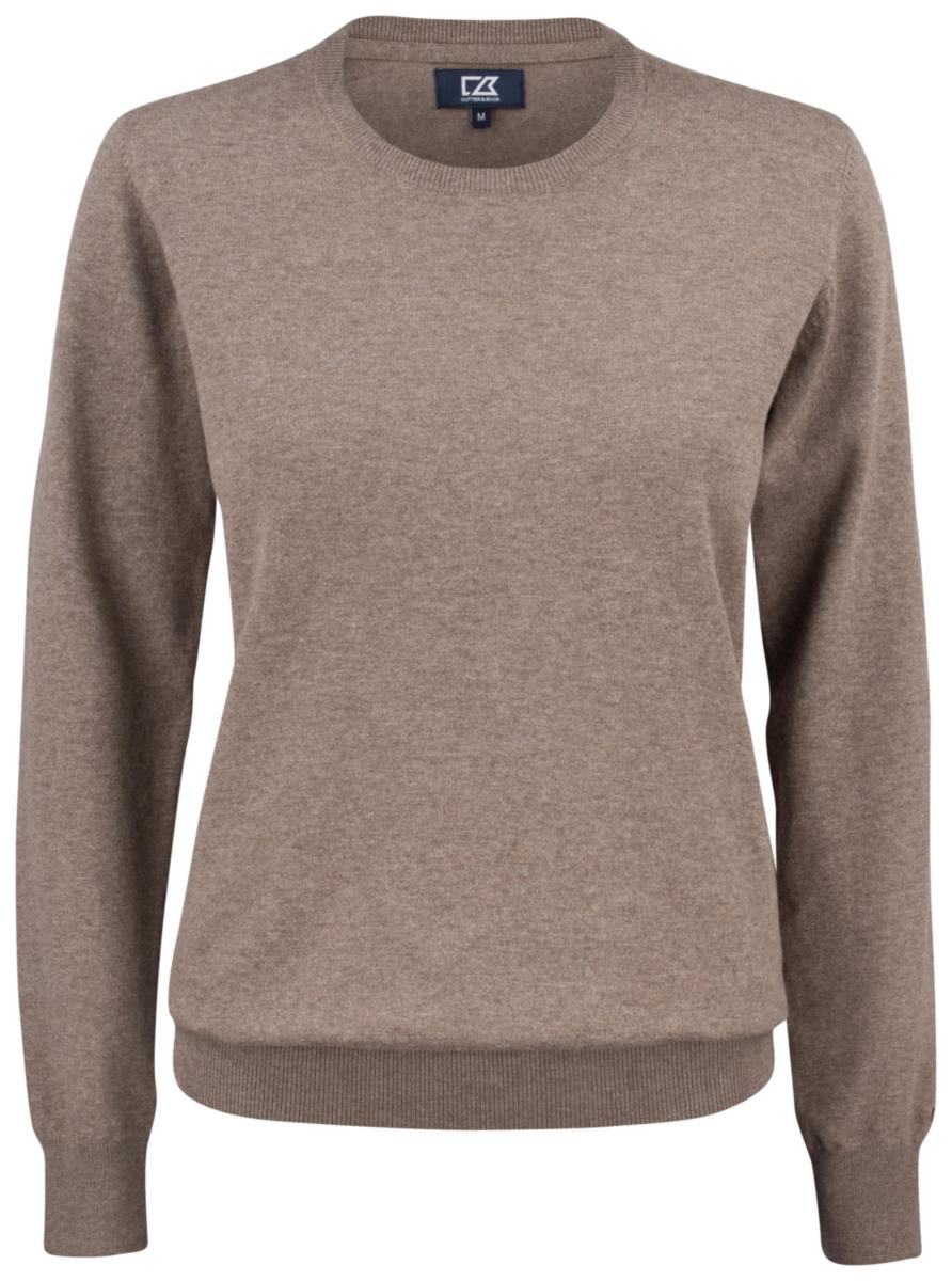 Tröja Cutter & Buck Oakville Crewneck Dam - TRÖJA C&B OAKVILLE 355417 DAM CREWNECK BRUNMEL. STL M