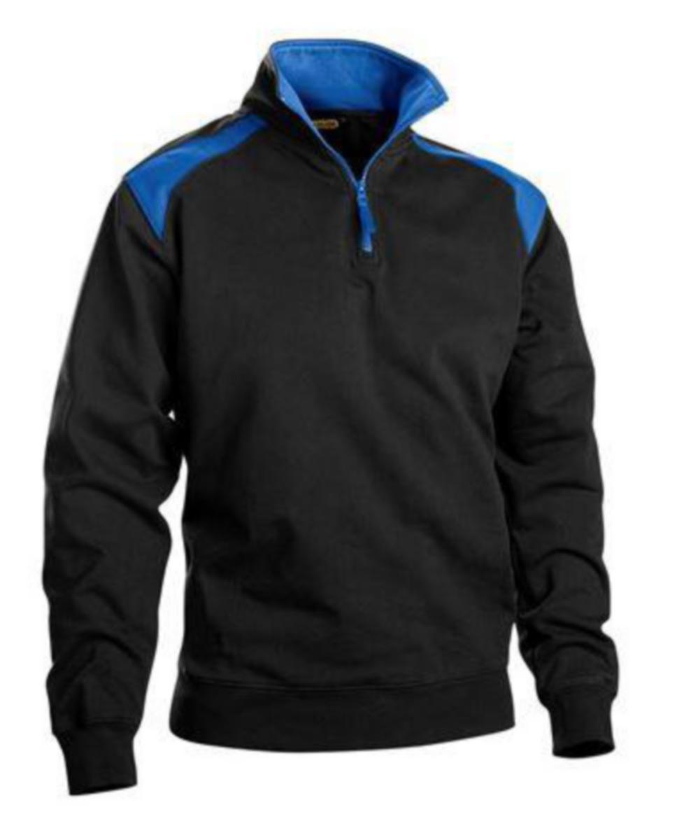 Sweatshirt Blåkläder 3353-1158 - SWEATSHIRT BLK 3353-1158 SVA/ BLÅ KORT DRAGKEDJA STL XS