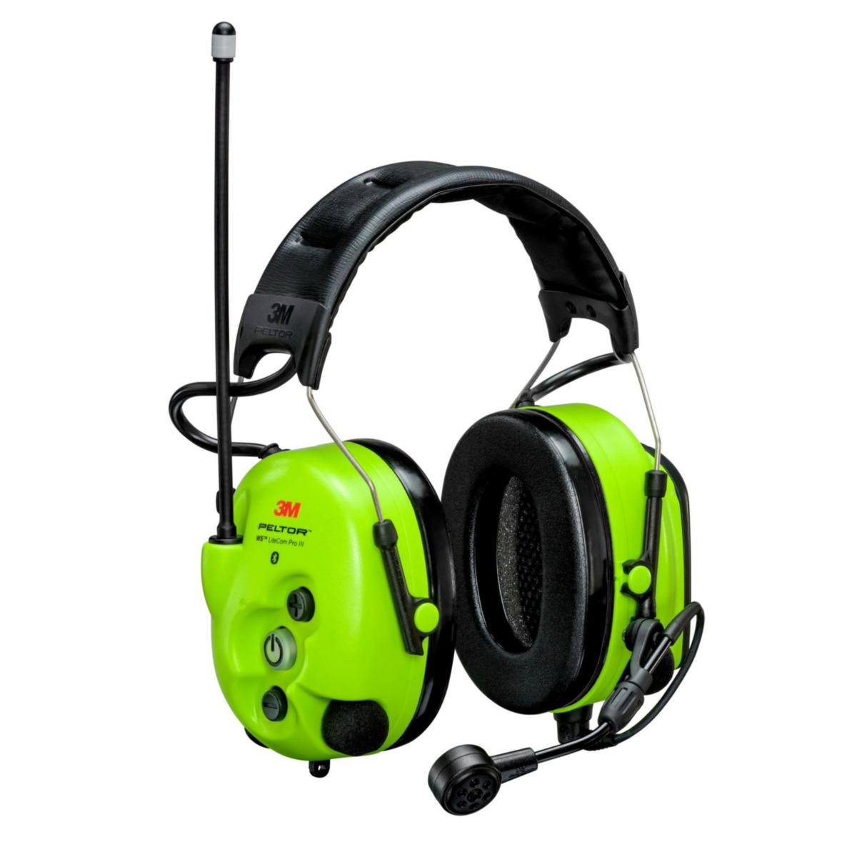 Hörselkåpa 3M Peltor WS LiteCom III - HÖRSELKÅPA 3MPELTOR WS LITECOM III HI-VIZ HJÄSS
