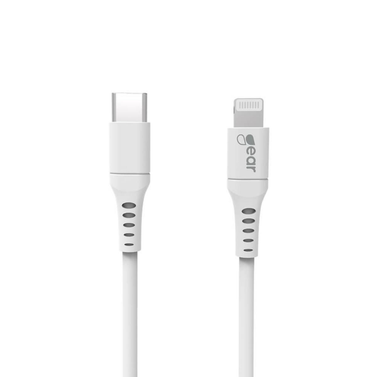 Laddkabel, USB-C till Lightning - LADDKABEL 1 M USB-C TILL LIGHTNING VIT GEAR