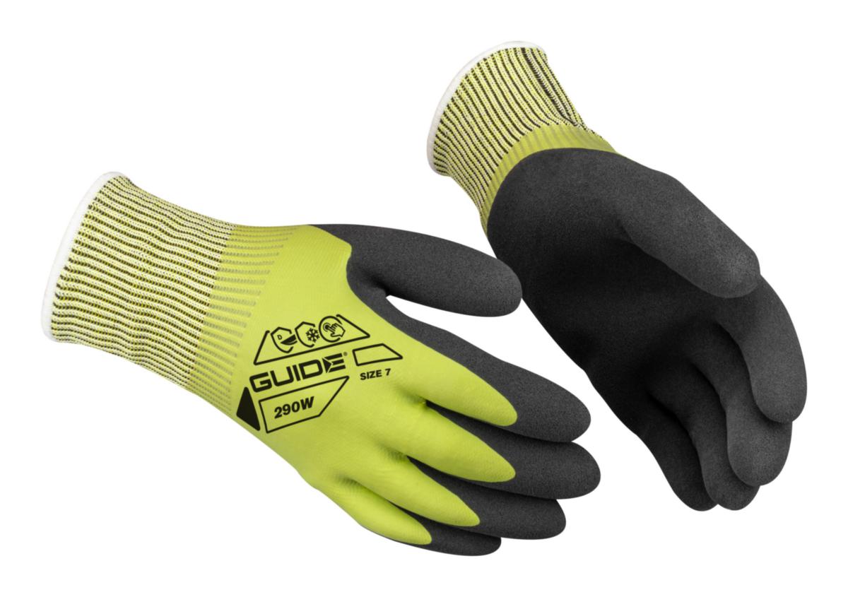 Vinterhandske Guide 290W - HANDSKE GUIDE 290W LATEX SKÄR SKYDD VATTENTÄT TOUCH STL 7