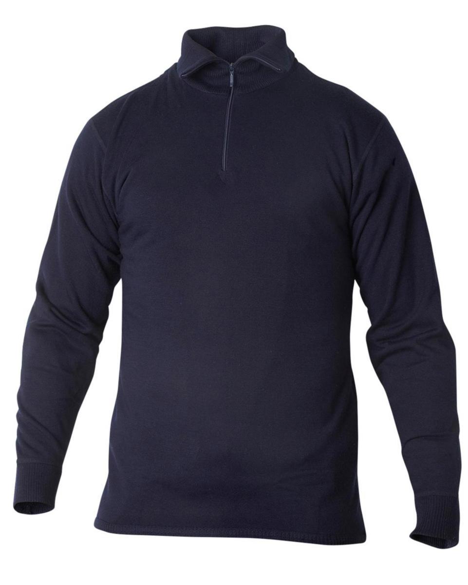 Tröja Top Swede 9737 - UNDERSTÄLLSTRÖJA TOPSWEDE 9737 MARIN ULLFROTTÉ M ZIP L