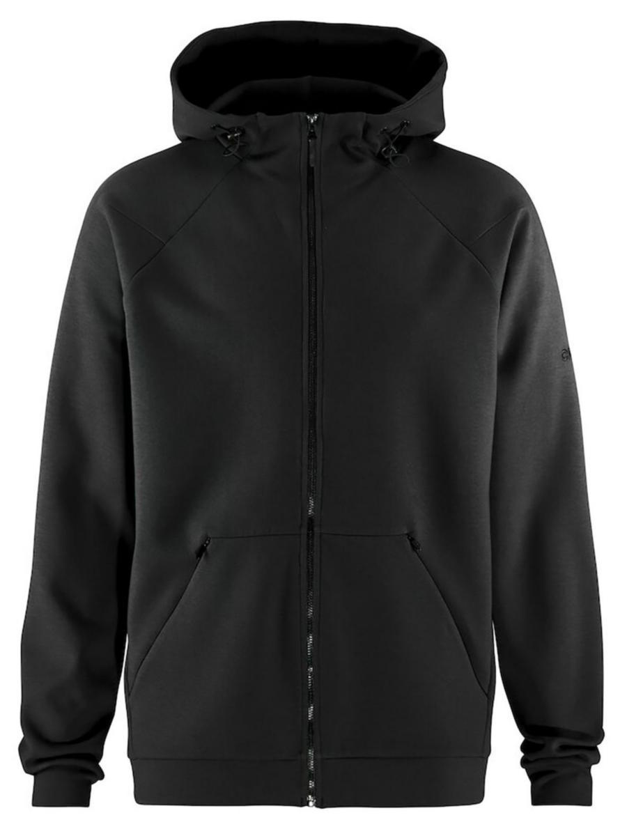 Huvtröja Craft 1914706 ADV - HUVTRÖJA CRAFT ADV M DRAGKEDJA SVART STL 3XL