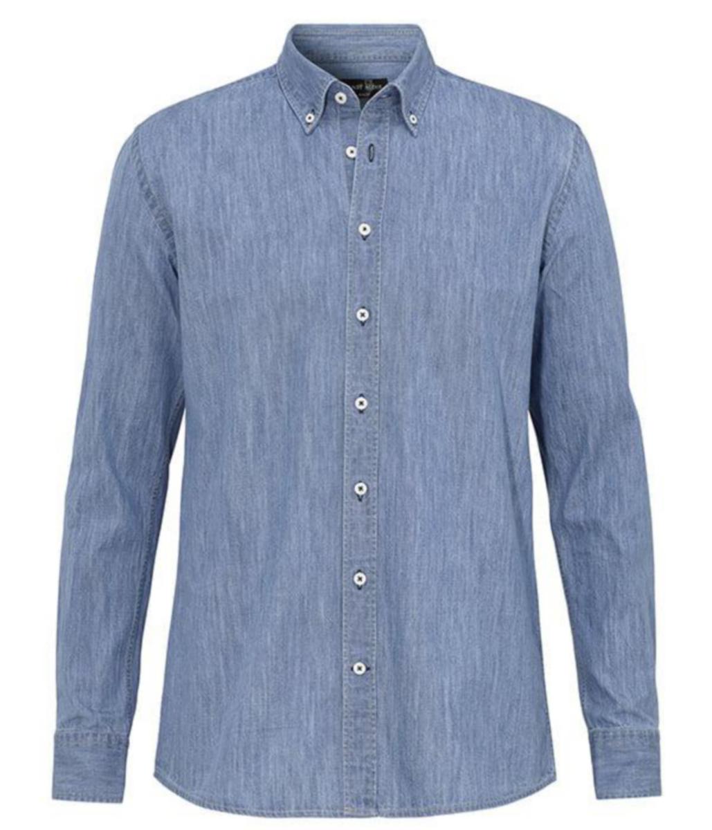 Skjorta Ernst Alexis 5793 Denim contemporary - SKJORTA EA 5793-20 DENIM CONTEMPORARY ULTR LJ.BLÅ 41/42