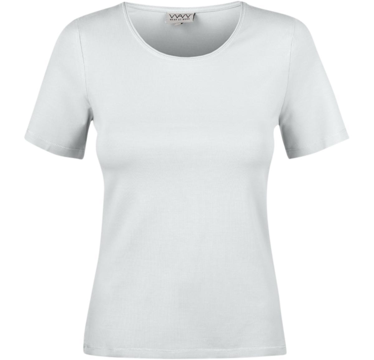 T-shirt WAW Soft W009 dam - T-SHIRT WEAR AT WORK W009 DAM VIT STL XS