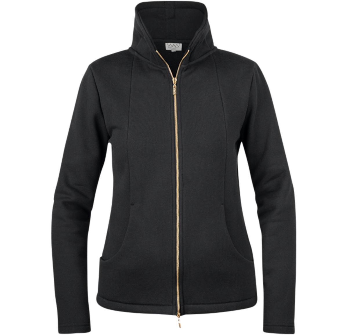 Tröja WAW hel dragkedja W018 dam - TRÖJA WEAR AT WORK W018 DAM HEL ZIP SVART STL L