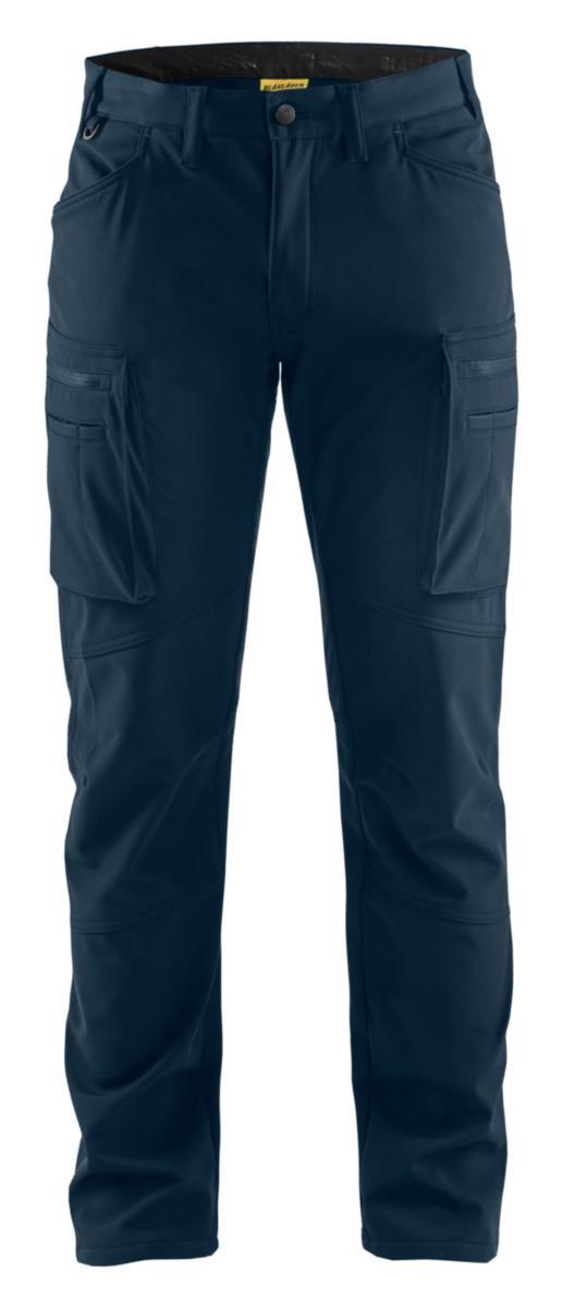 Softshellbyxa Blåkläder 1477-2513 - SOFTSHELLBYXA BLK 1477-2513 MARIN FODRAD STL D108