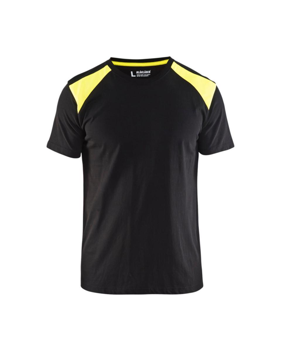 T-shirt Blåkläder 3379-1042 - T-SHIRT BLK 3379-1042 SVART /GUL STL L