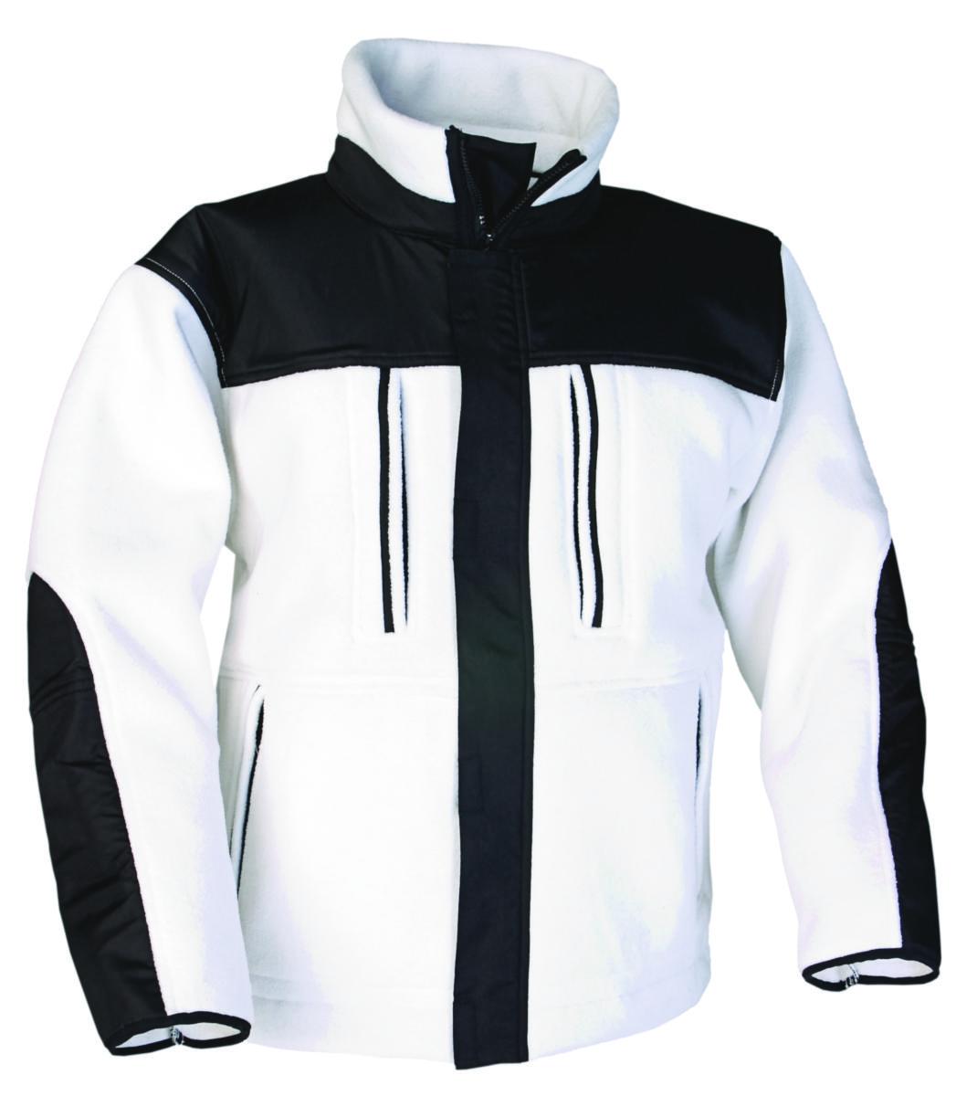 Fleecejacka Top Swede 4540 - FLEECETRÖJA TOPSWEDE 4540 FUNKTION VIT/SVART XXL