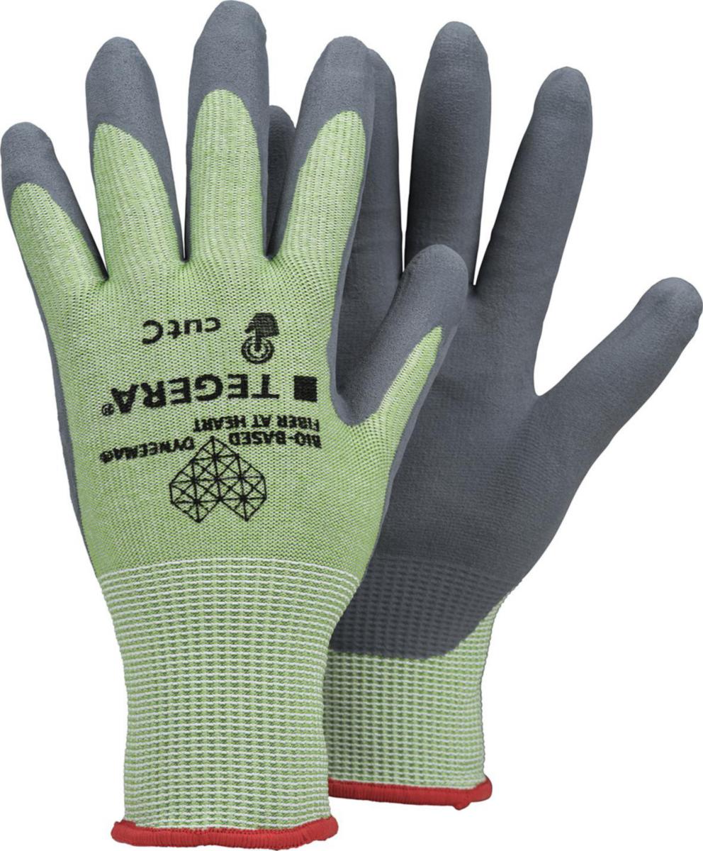 Skärskyddshandske Tegera 457 - HANDSKE  TEGERA 457 BIO-BASED NITRIL DOPPAD CUT C GRÖN 9