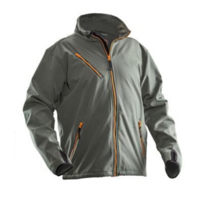 JACKA SOFTSHELL JOBMAN 1201 LIGHT MÖRKGRÅ STL XL