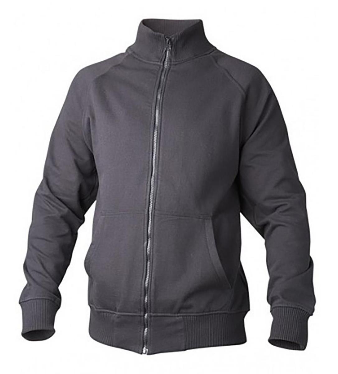 Sweatshirt Top Swede 0202 - SWEATSHIRT TOPSWEDE 0202 SVART HEL ZIP XXL