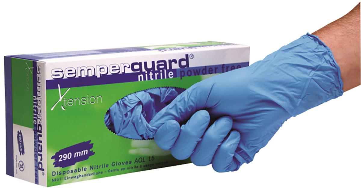 Engångshandske Semperguard Extension - ENGÅNGSHANDSKE SEMPERGUARD EXTENSION NITRIL STL 10 90PACK