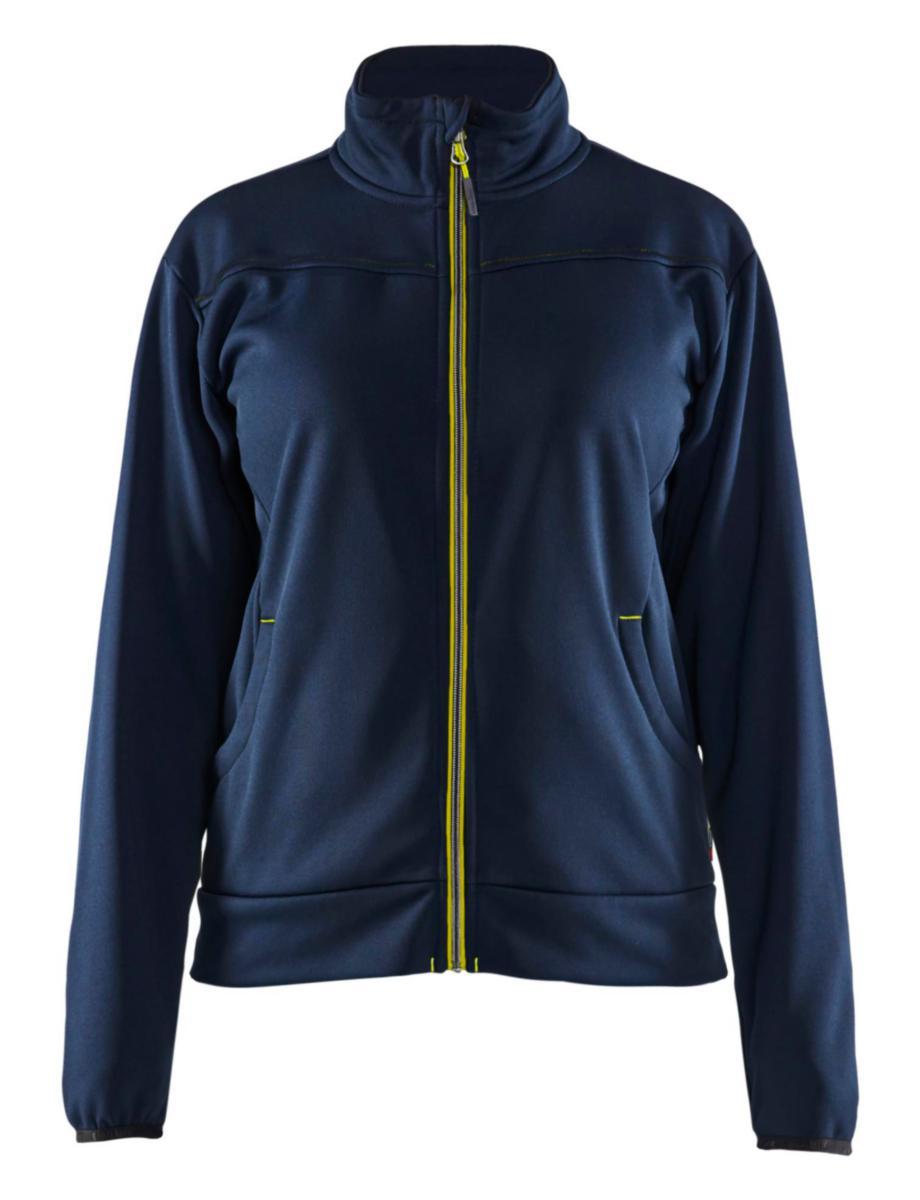 Tröja Blåkläder 3394-2526 dam - SWEATSHIRT BLK 3394-2526 MARIN /GUL M DRAGKEDJA DAM STL XS