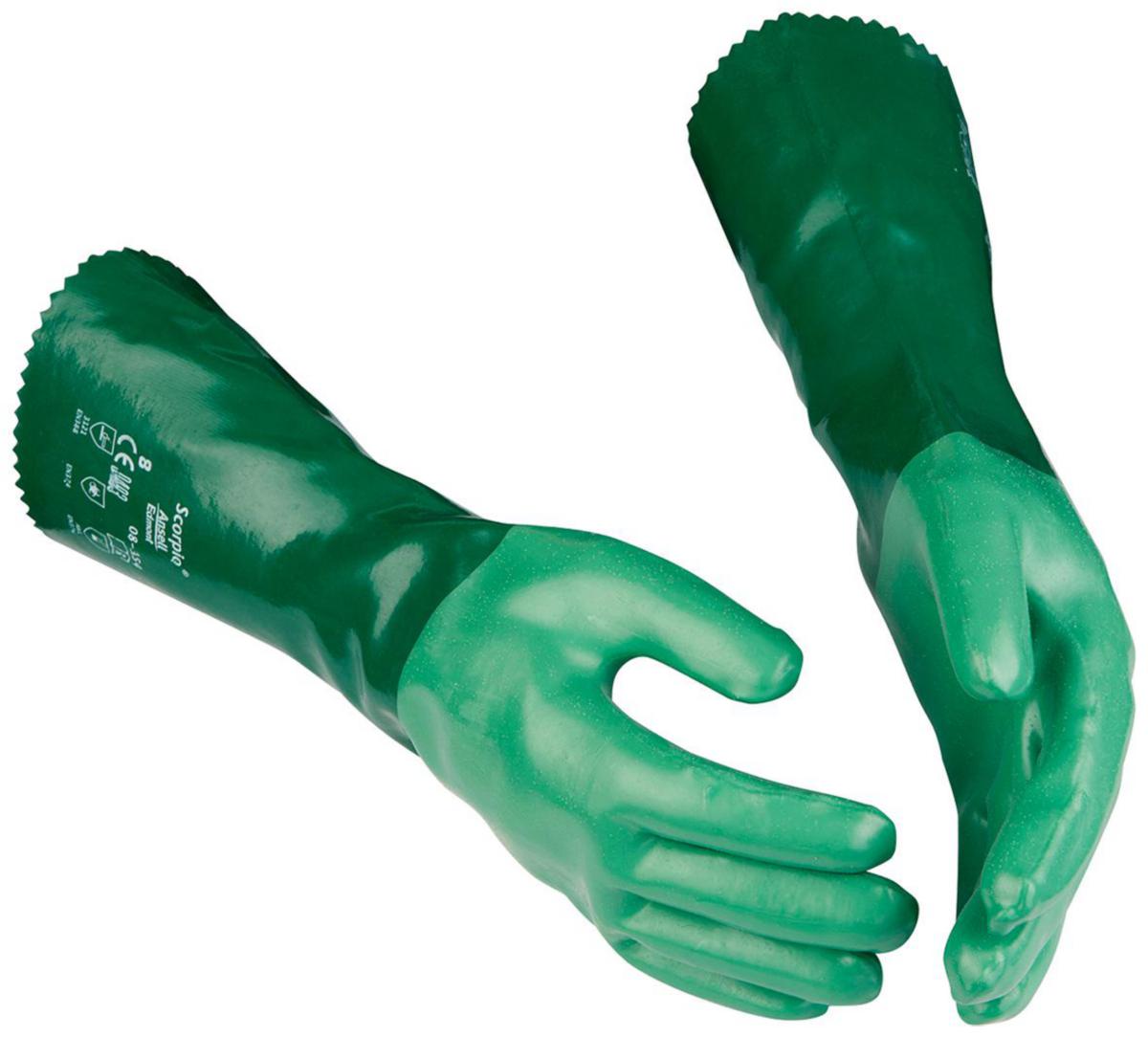 Kemskyddshandske Ansell 08-354 AlphaTec - HANDSKE ANSELL ALPHATEC 08-354 SCORPIO NEOPREN GRÖN STL 8