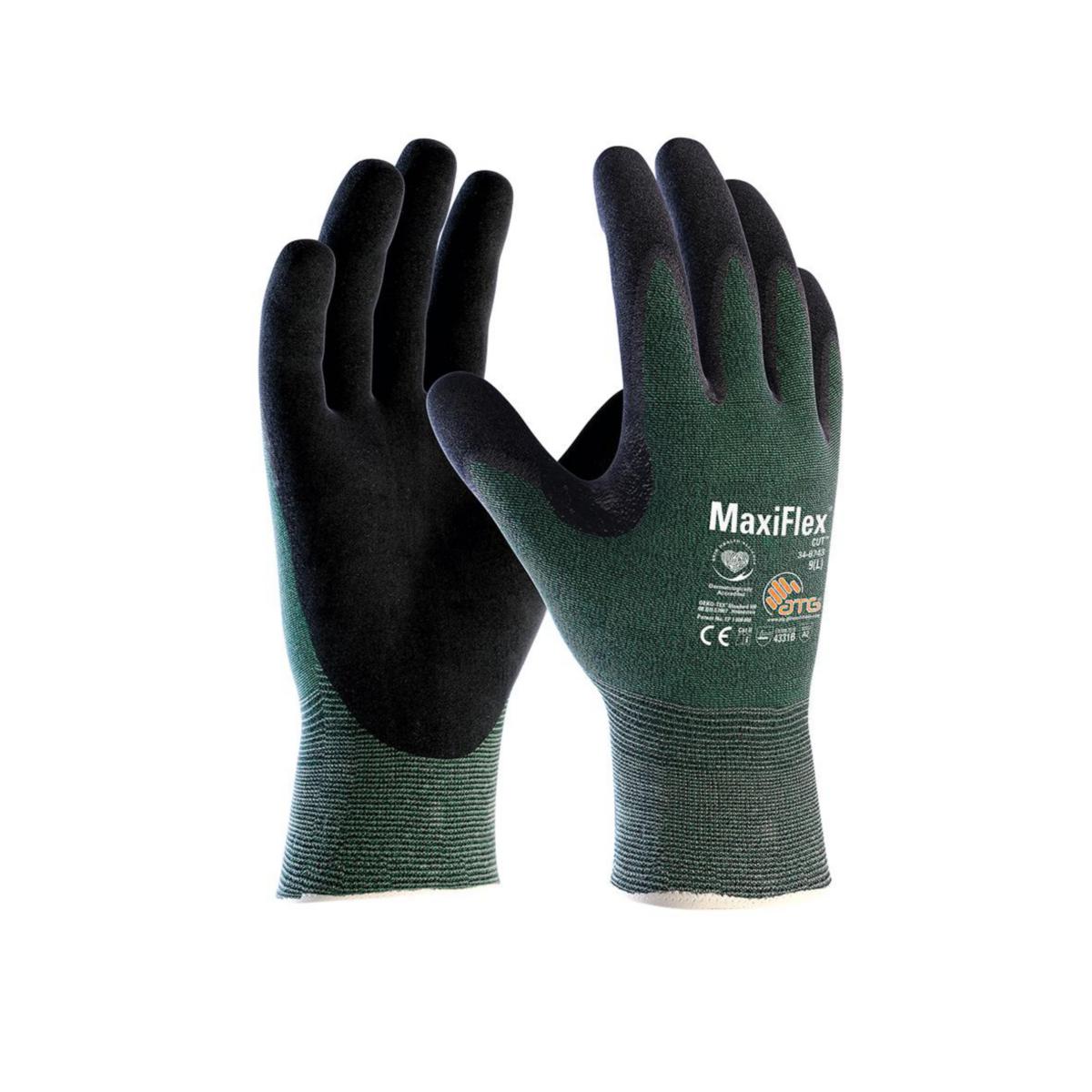 Skärskyddshandske Maxiflex Cut 34-8743 - MONTAGEHANDSKE MAXIFLEX34-8743 CUT B FINGERDOPPAD STL 10