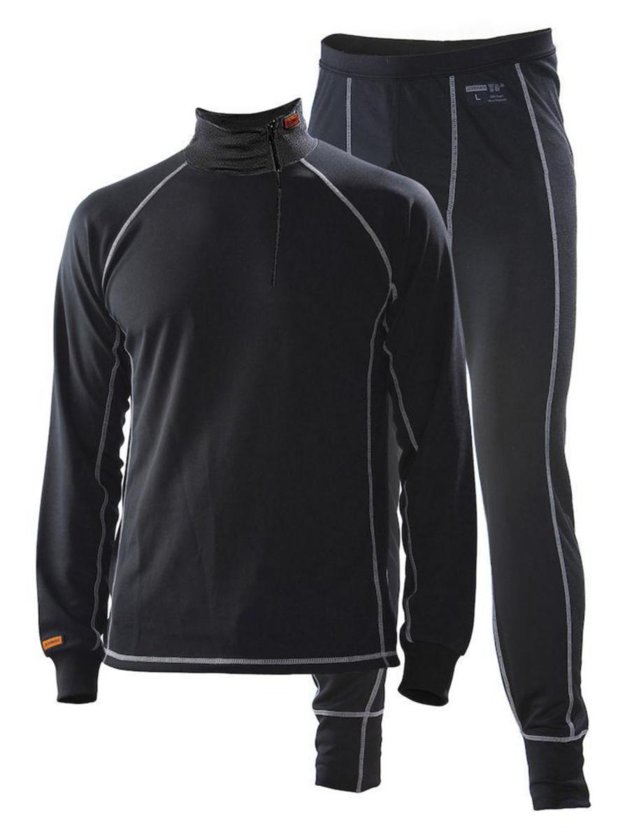 Polotröja & Kalsong Dry Tech 9900, Jobman Workwear - UNDERSTÄLL JOBMAN 6579 DUO-PACK SVART STL L