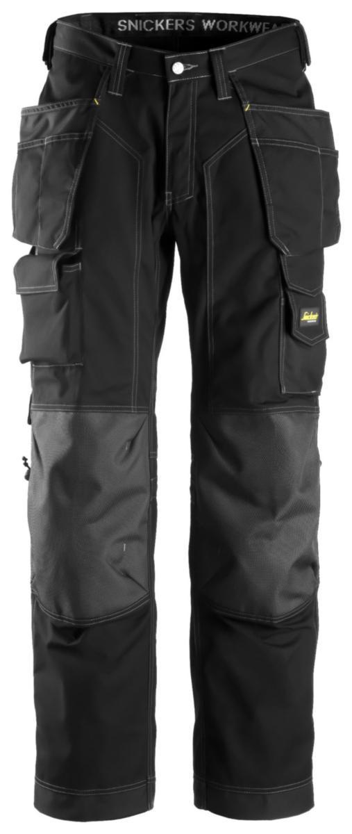 Midjebyxa Snickers 3223 - GOLVLÄGGARBYXA HF RIPSTOP SVART/SVART STL: 152
