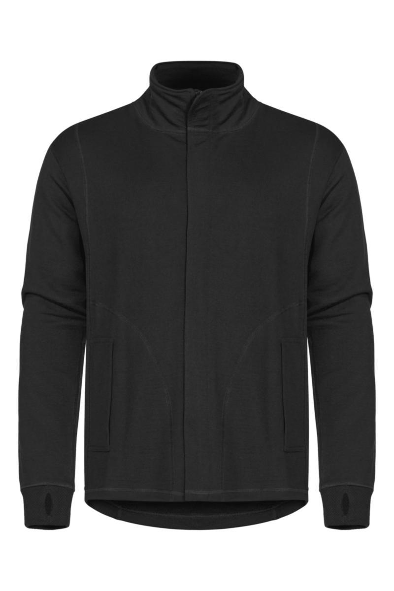 Sweatshirtjacka Tranemo 6330-90 - SWEATSHIRTJACKA TRANEMO 6330 SVART FLAM LÅNG DRAGKEDJA L
