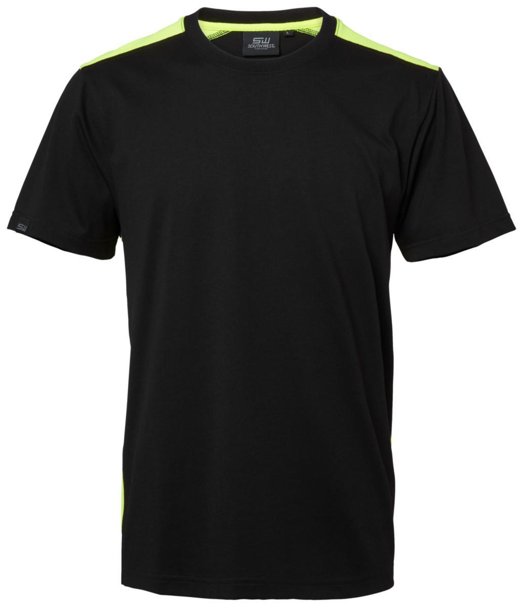 T-shirt South West Conrad 137 - T-SHIRT SOUTH WEST CONRAD 137 SVART/GUL STL S