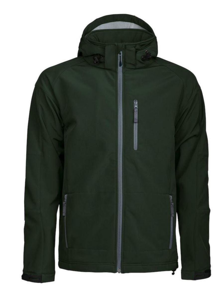 Softshelljacka Textil Tulsa - SOFTSHELLJACKA TULSA MÖRKGRÖN S