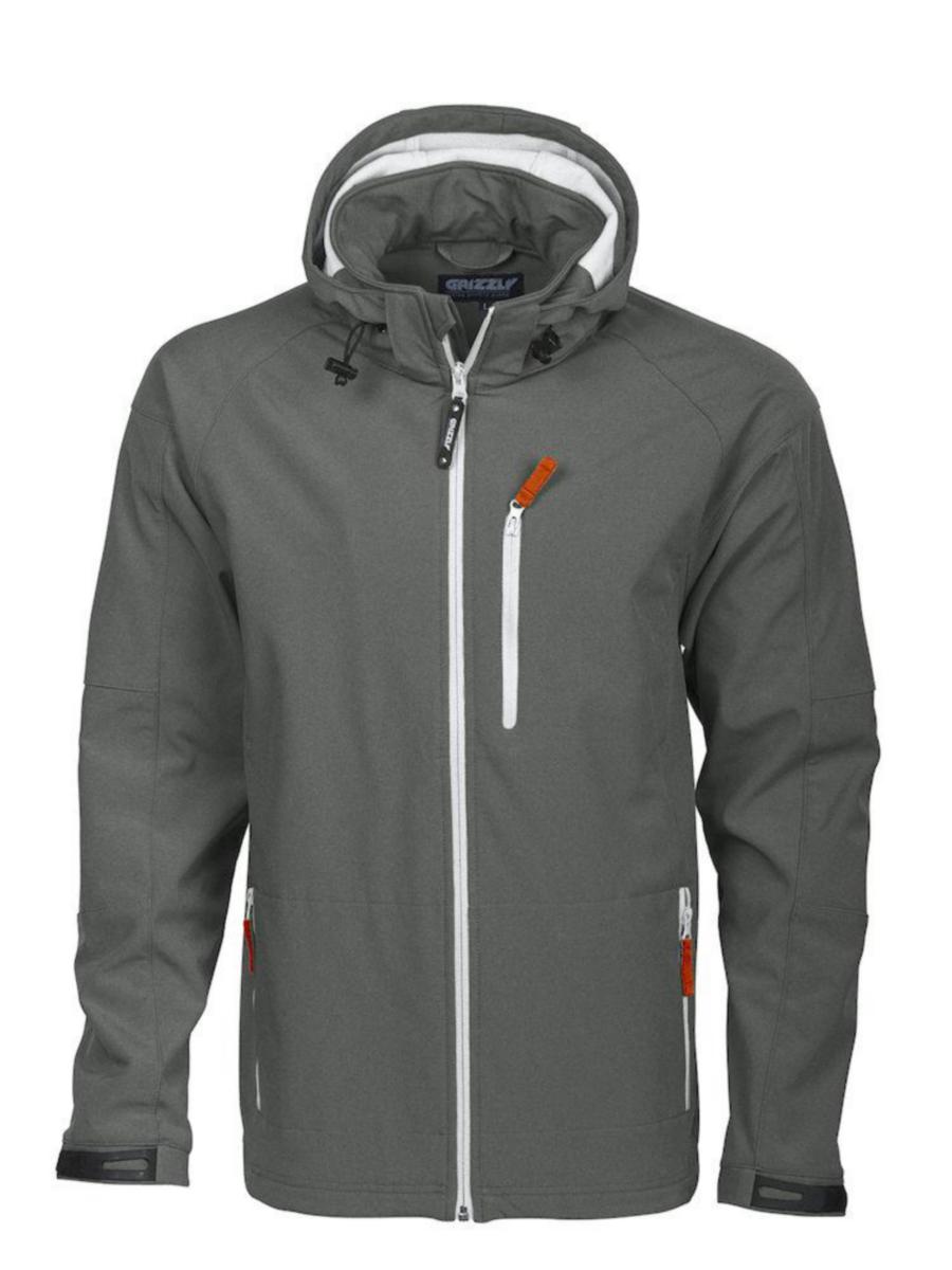 Softshelljacka Textil Tulsa - SOFTSHELLJACKA TULSA GRÅ 4XL