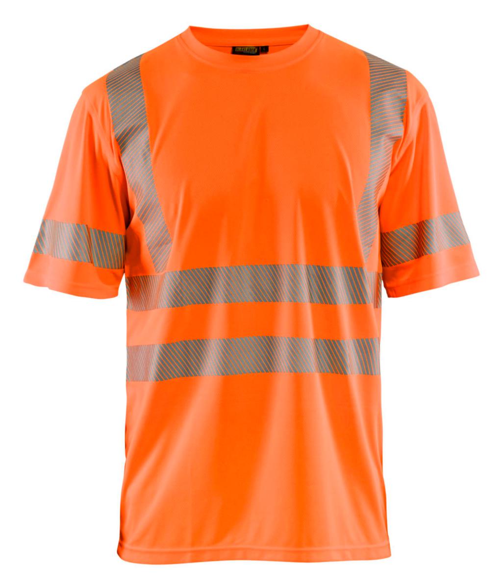 T-shirt Blåkläder 3420-1013 - T-SHIRT BLK 3420-1013 ORANGE VARSEL KL3 3XL