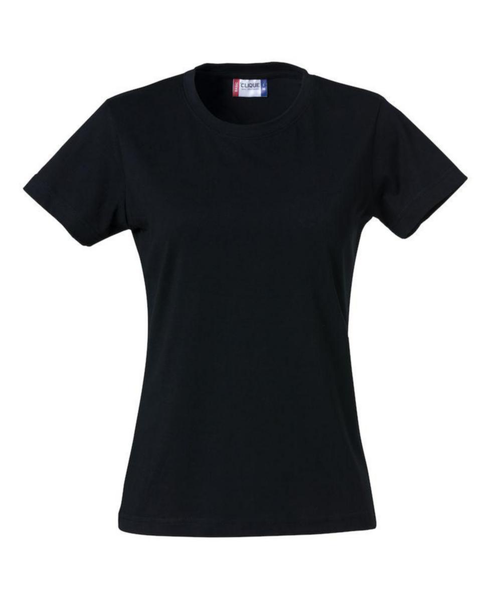 T-shirt Clique 029031 Basic-T dam - T-SHIRT CLIQUE 029031 BASIC-T DAM SVART STL M