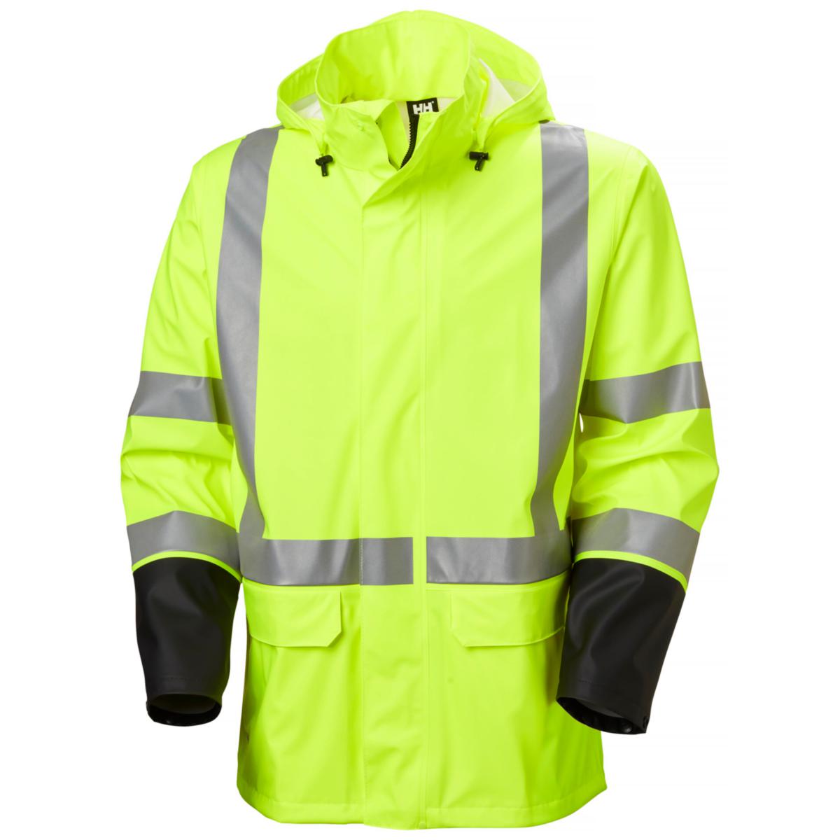 Regnjacka Helly Hansen 70155 Addvis - REGNJACKA HH 70155-369 GUL /GRÅ VARSEL KL3 ADDVIS STL M
