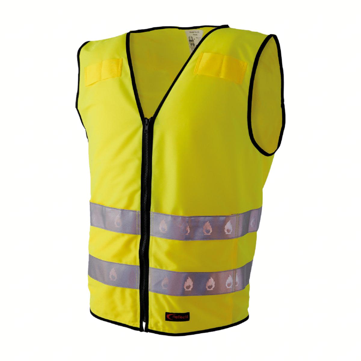 Varselväst Reflectil 223FR Flam - VARSELVÄST REFLECTIL 223FR GUL VARSEL FLAM KL2 STL S