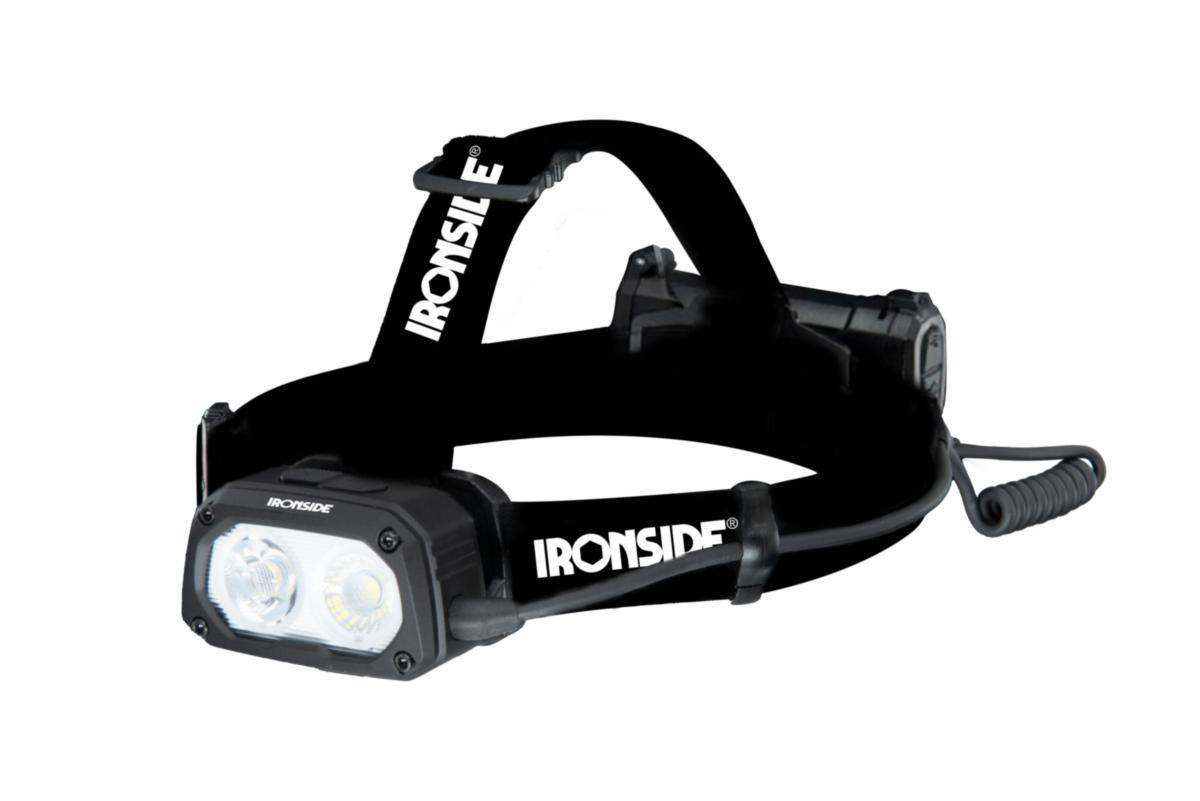Pannlampa Ironside 2000lm laddbar - PANNLAMPA IRONSIDE TWIN BEAM LADDBAR 2000LM 400198