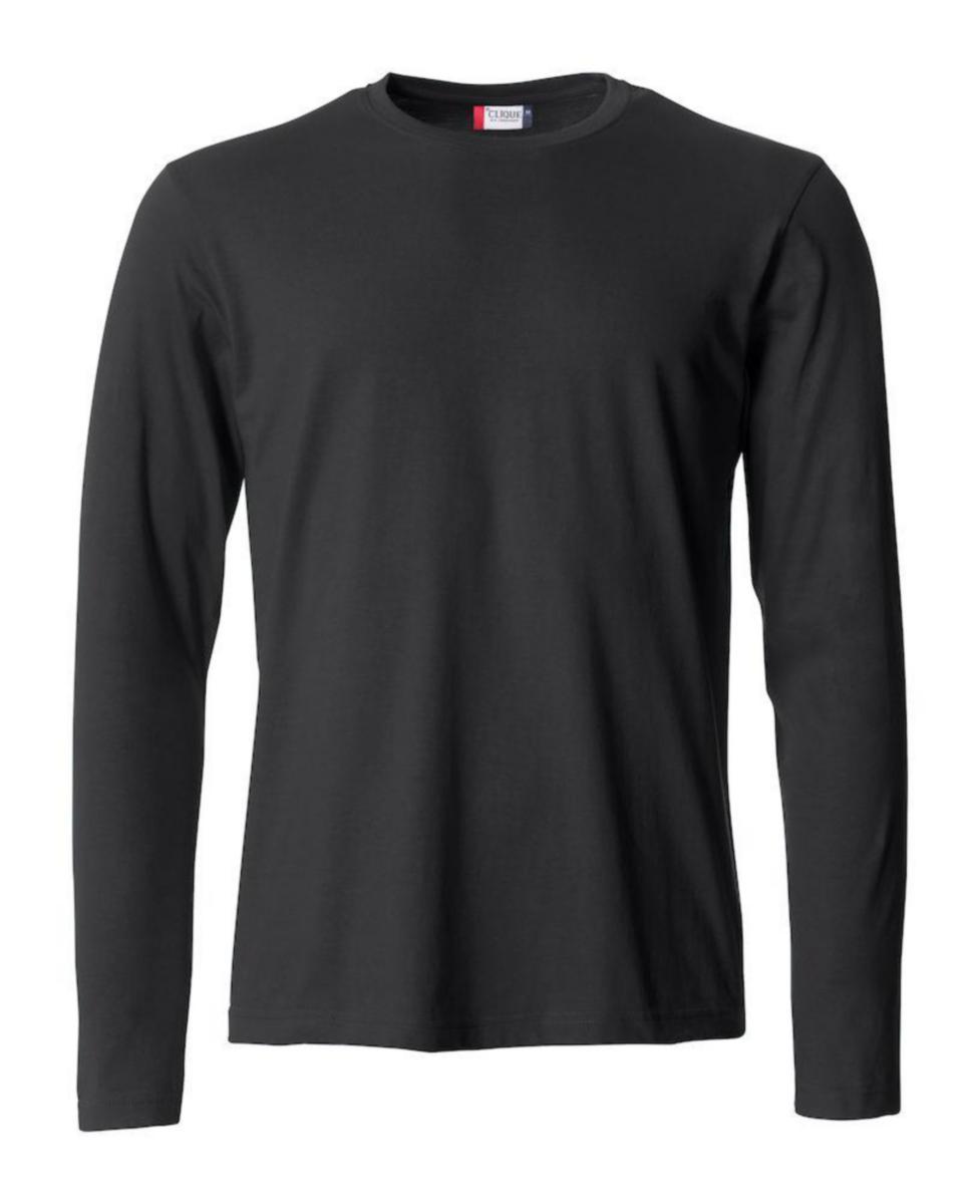 T-shirt Clique 029033 Basic-T L-Ärm - T-SHIRT CLIQUE 029033 BASIC-T LÅNG ÄRM SVART STL L
