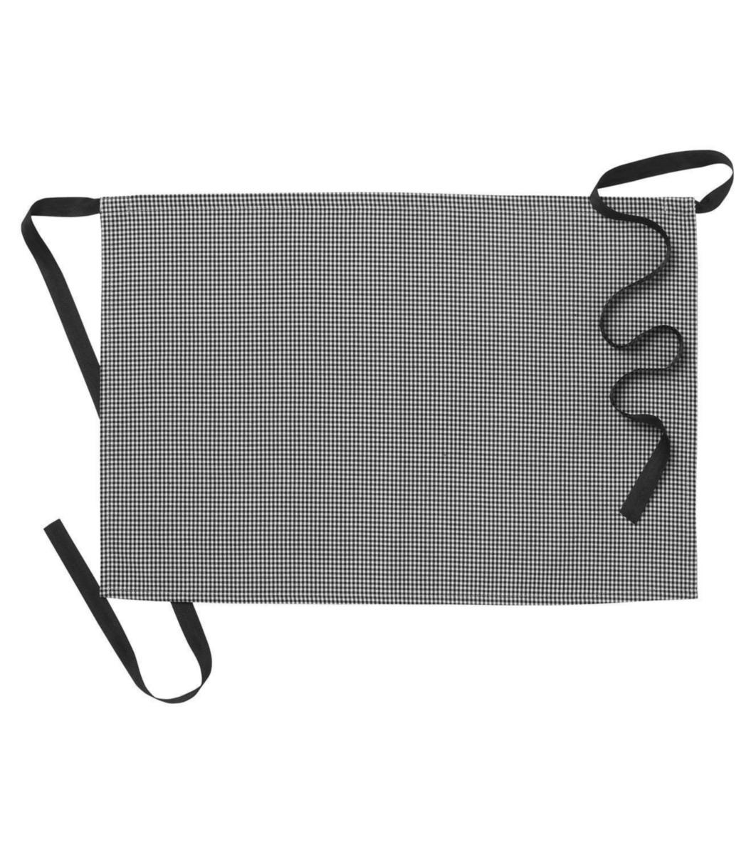 Midjeförkläde Segers 2146 - MIDJEFÖRKLÄDE SEGERS 2146 PEPITA SVART ONE SIZE