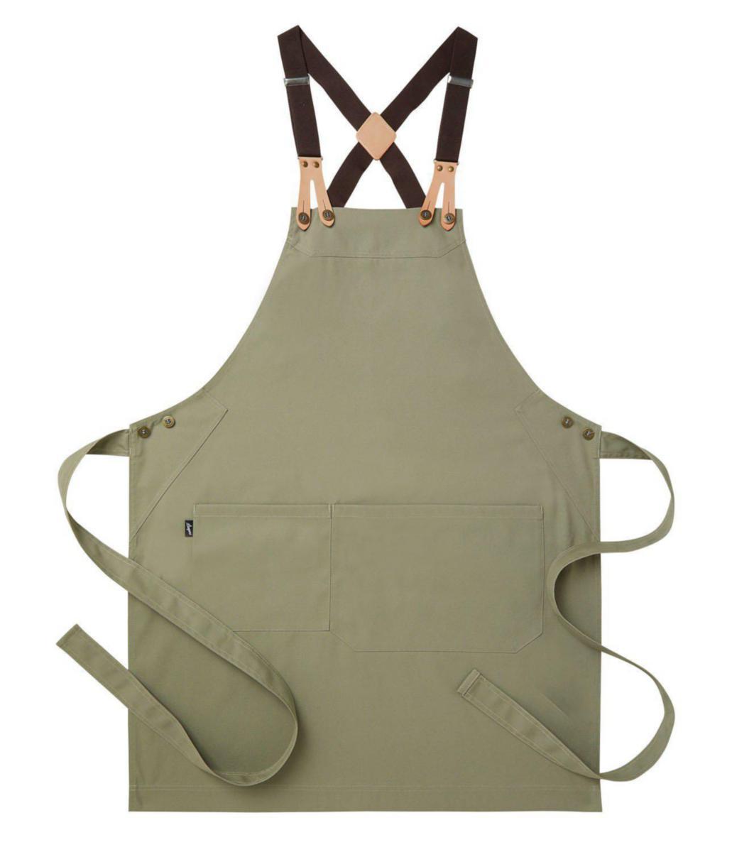 Bröstlappsförkläde Segers 4078 - BRÖSTLAPPSFÖRKLÄDE SEGERS 4078 KHAKIGRÖN ONE SIZE