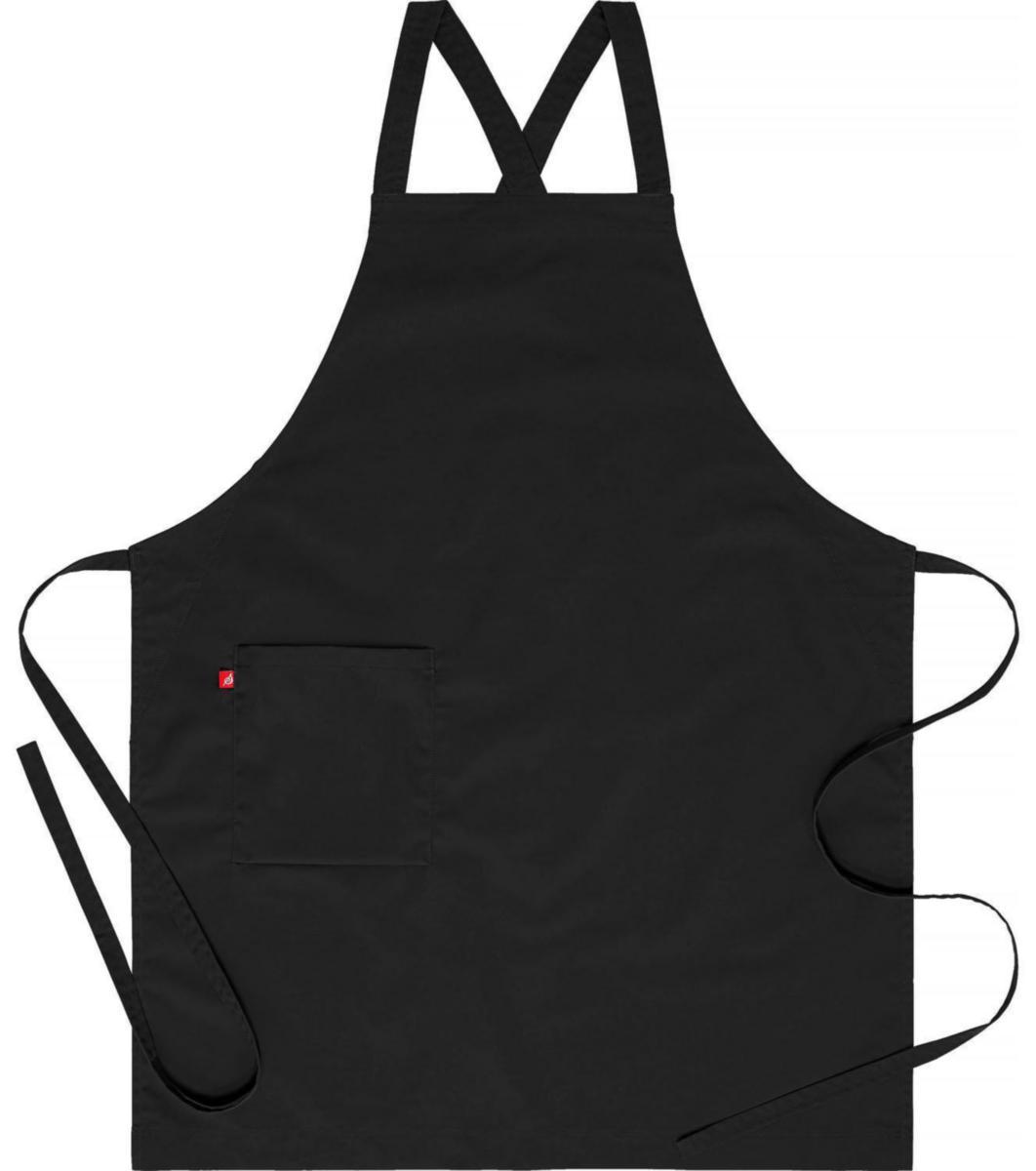 Bröstlappsförkläde Segers 4577 - BRÖSTLAPPSFÖRKLÄDE SEGERS 4577 SVART ONE SIZE